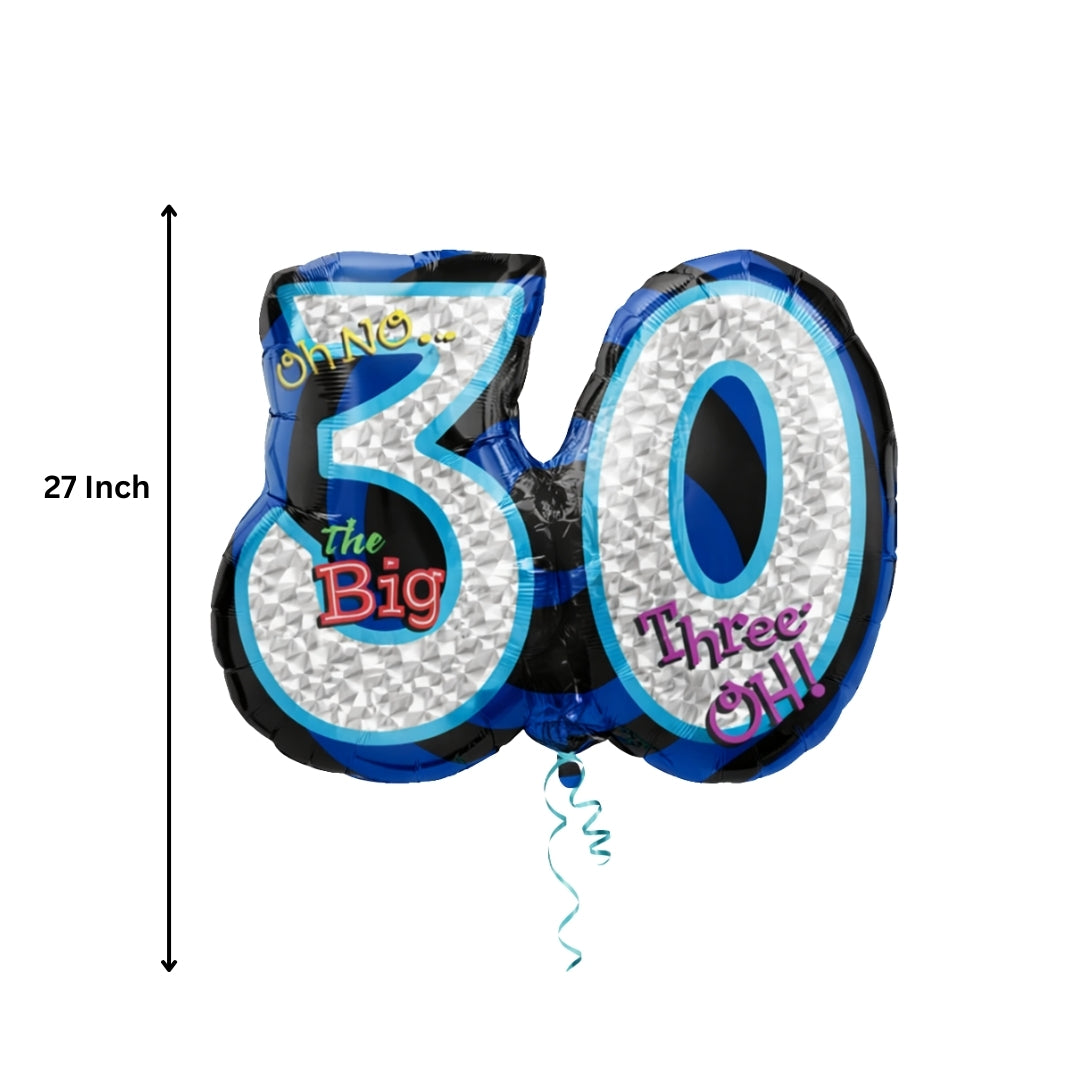 Oh No! The Big 30 Birthday Balloon - 27 inches
