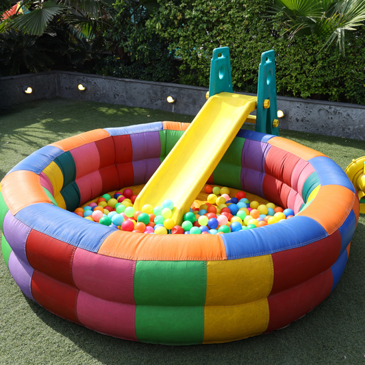 Inflatable Ball Pool with Slide for Kids