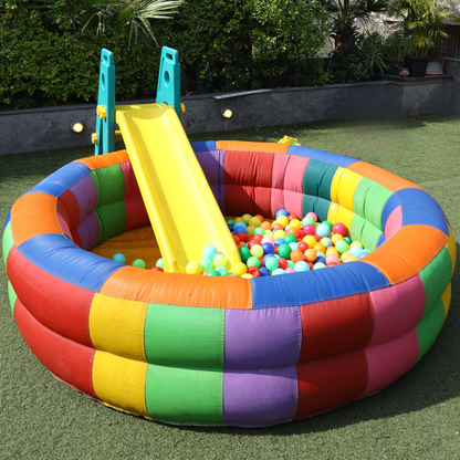 Inflatable Ball Pool with Slide for Kids