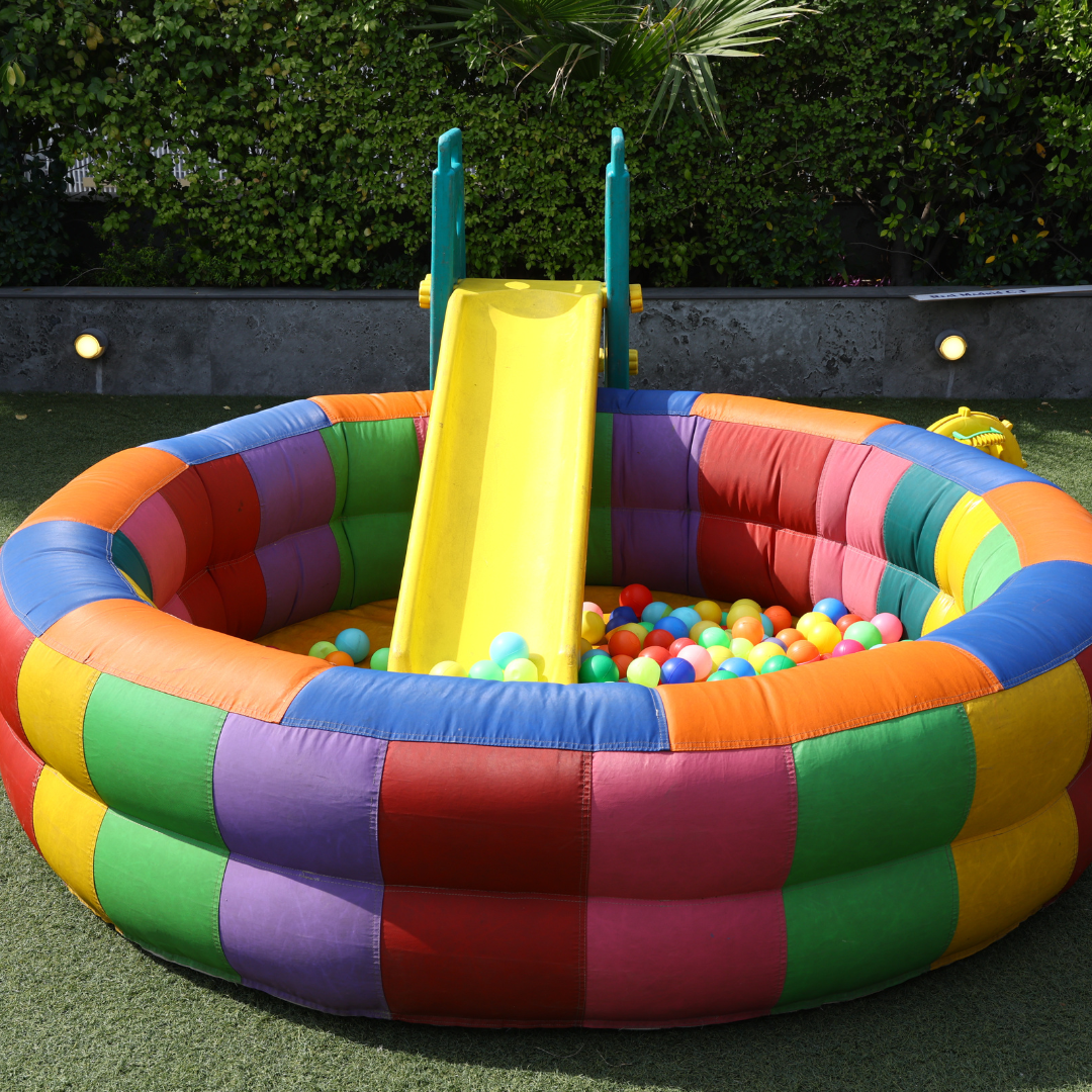 Inflatable Ball Pool with Slide for Kids
