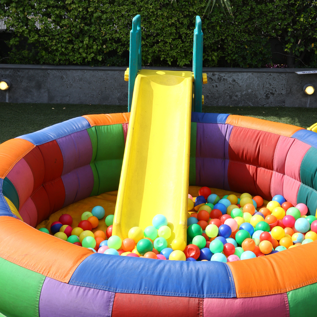 Inflatable Ball Pool with Slide for Kids