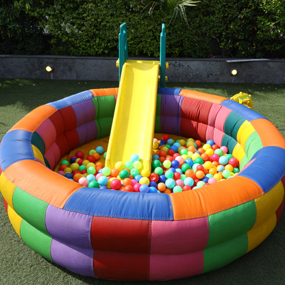 Inflatable Ball Pool with Slide for Kids
