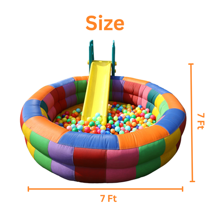 Inflatable Ball Pool with Slide for Kids