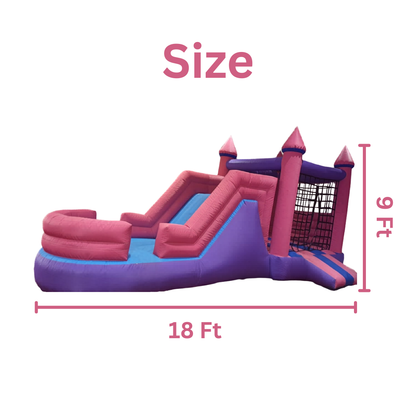 Castle Bouncy Pink & Purple for Kids
