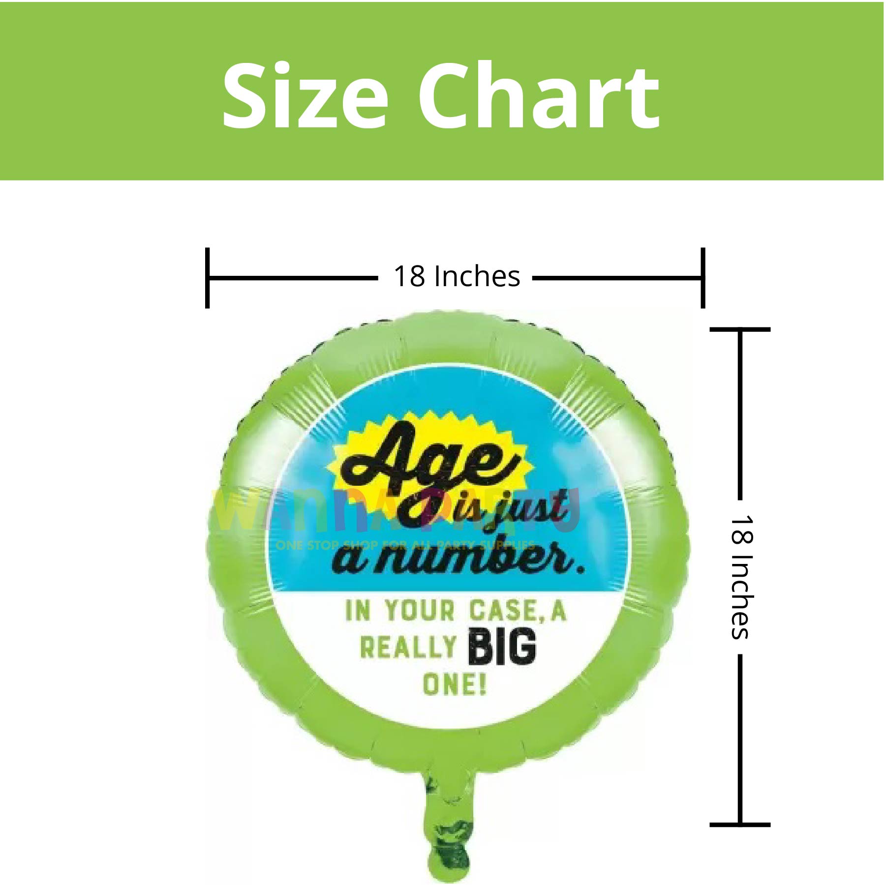 Age is Just A Number Balloon 18"