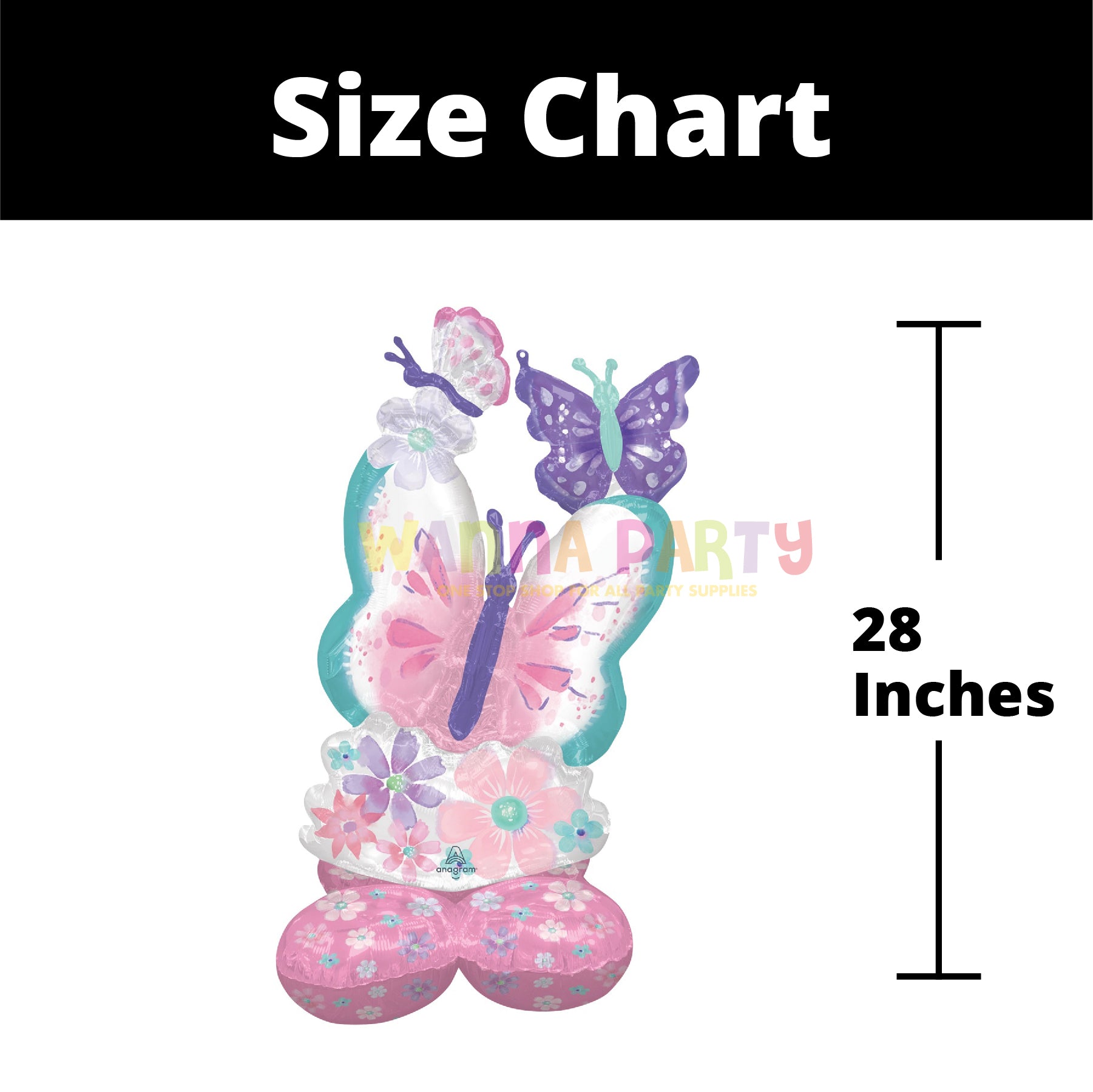 Airloonz Large Fluttering Butterflies 44 Inch - P70