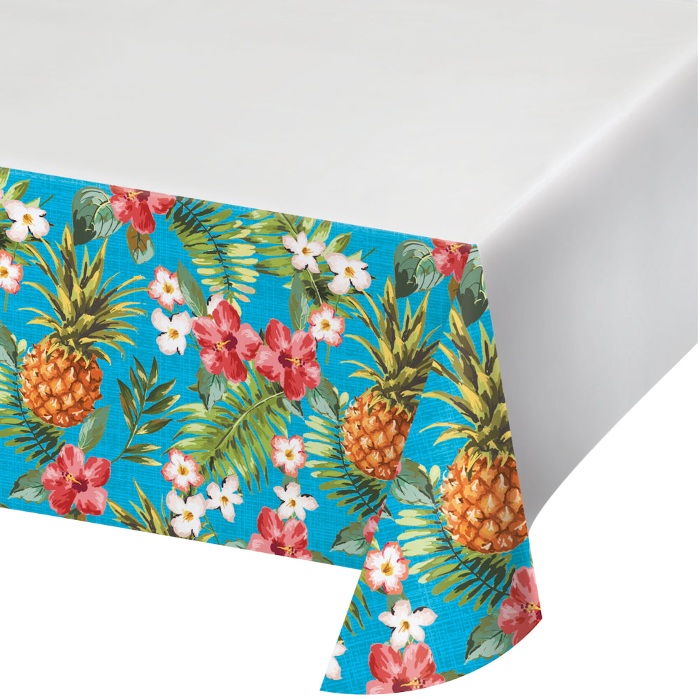 Hawaiian Theme Party Tablecover - 4.5FT x 9FT - 1PC