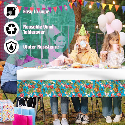 Hawaiian Theme Party Tablecover - 4.5FT x 9FT - 1PC