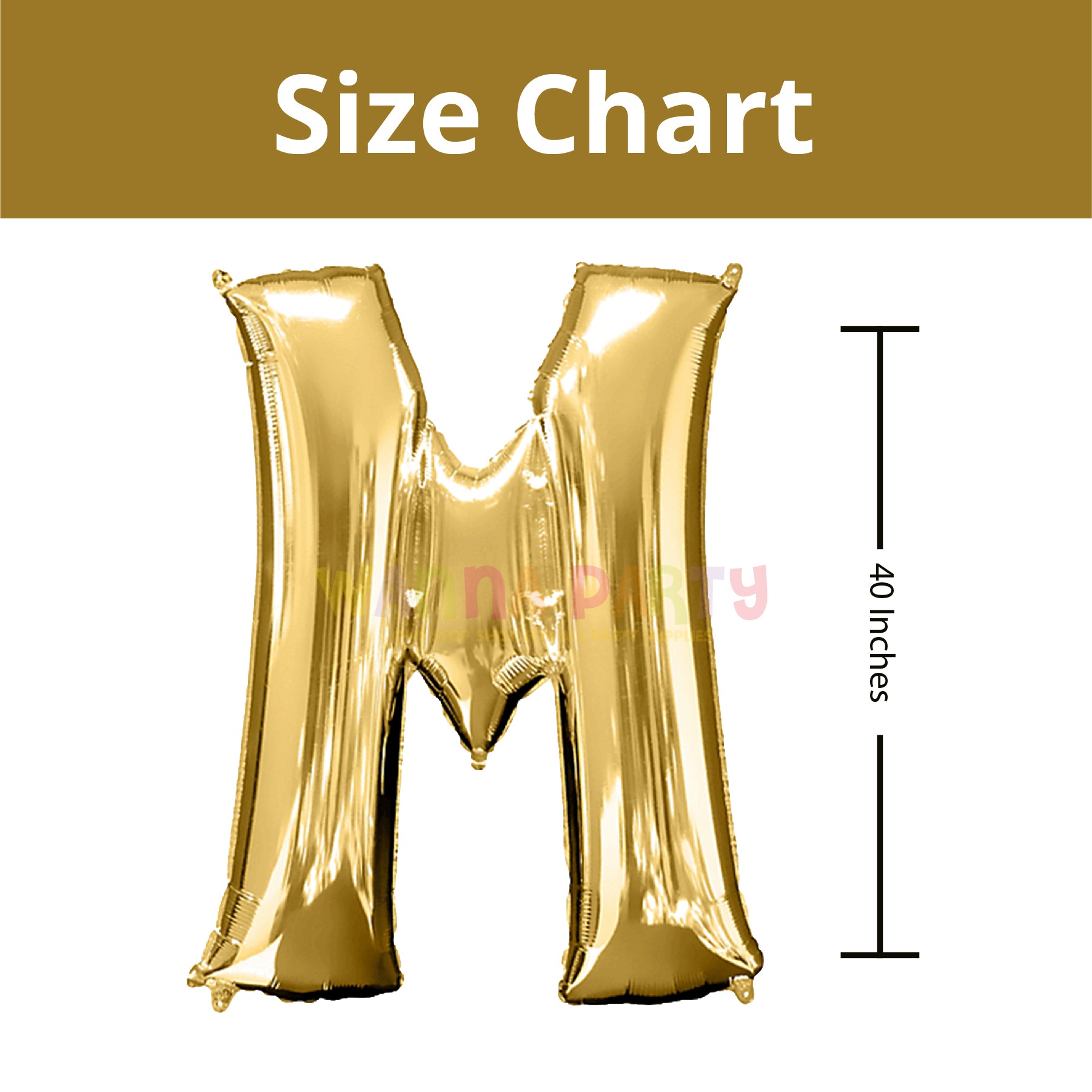 40" Alphabet M Balloon