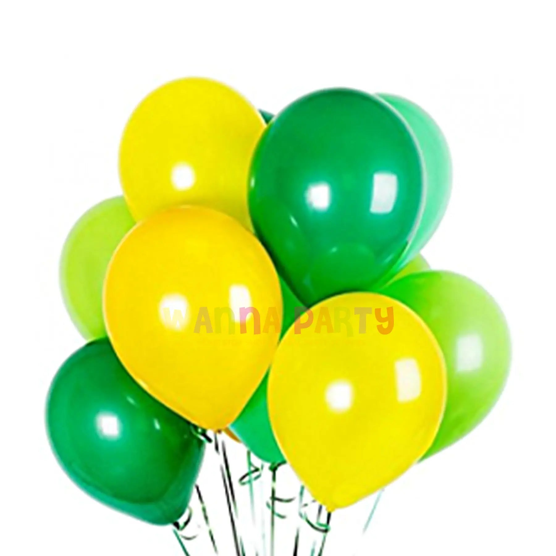 12" Metallic Lemon Yellow Balloon