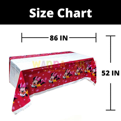 Minnie Mouse Table Cover -52"in X 86"in