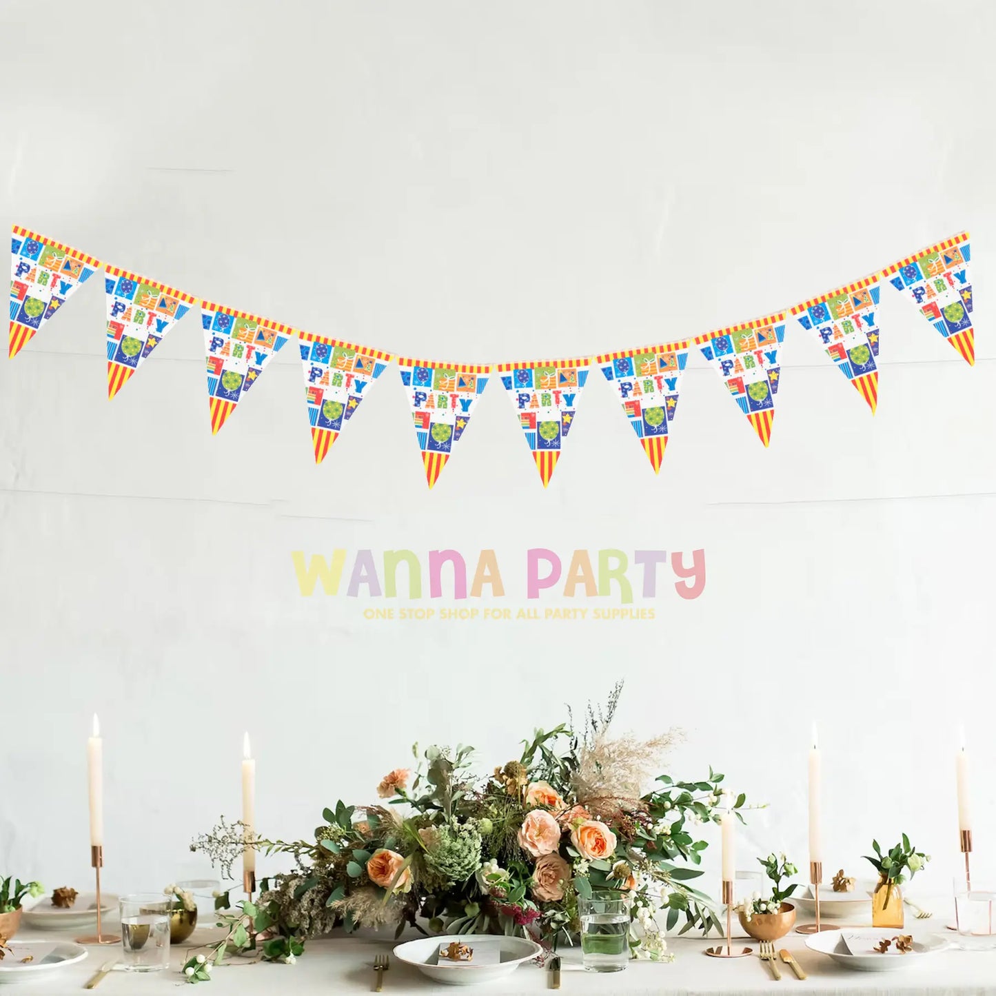 Party Buntings - Over 9 FT