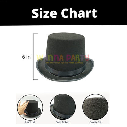 Magician Tall Hat Black