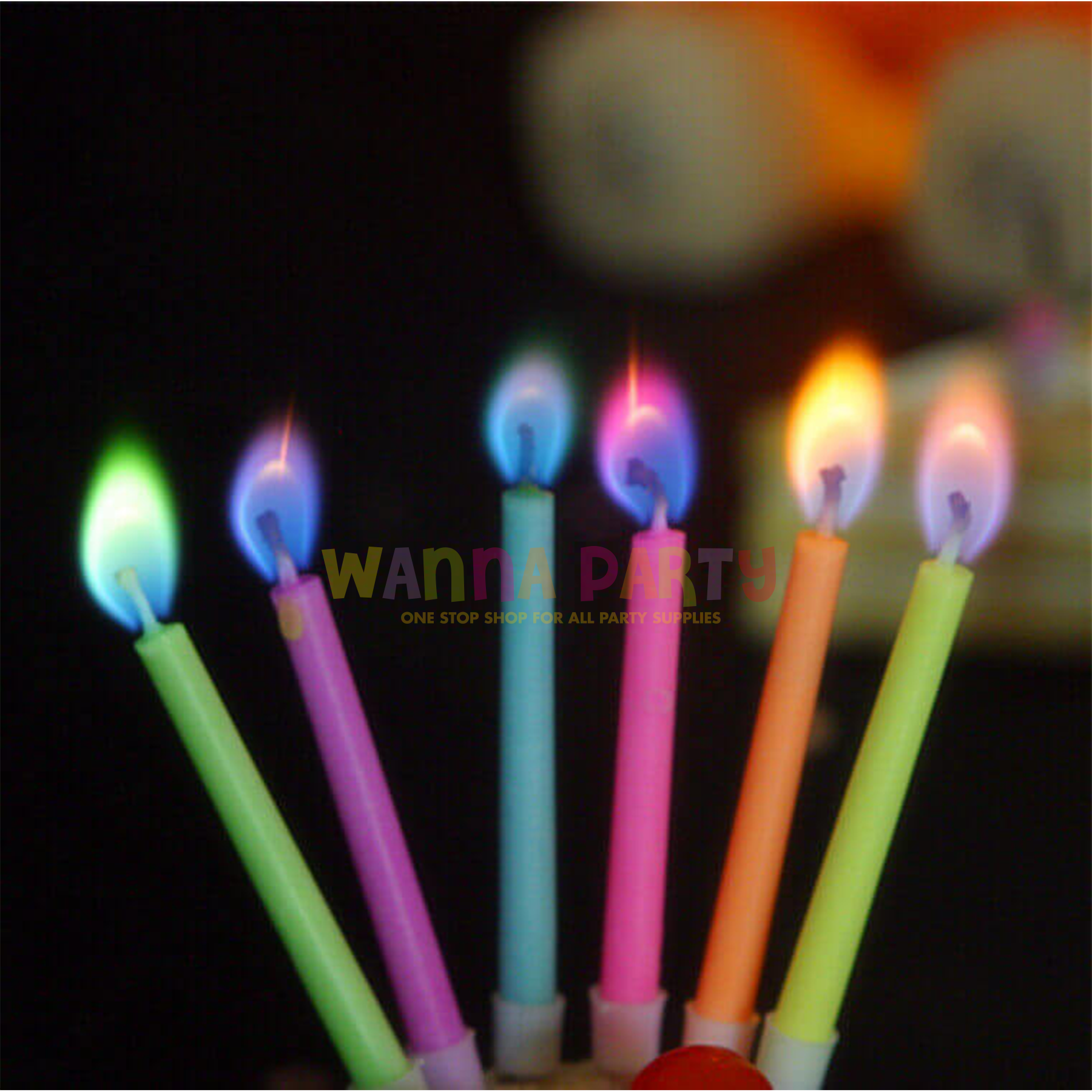 Colored Flames Candle - 5PC