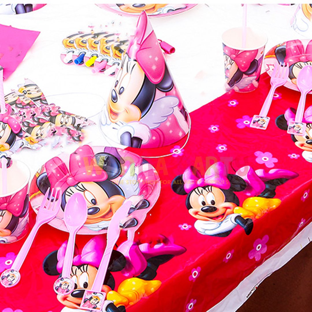 Minnie Mouse Table Cover -52"in X 86"in