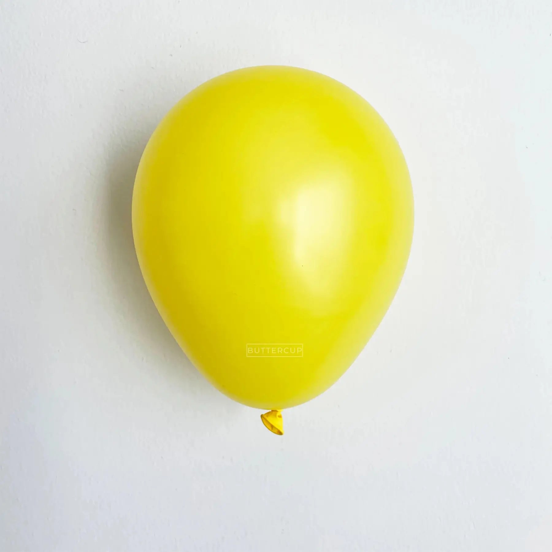 12" Metallic Lemon Yellow Balloon