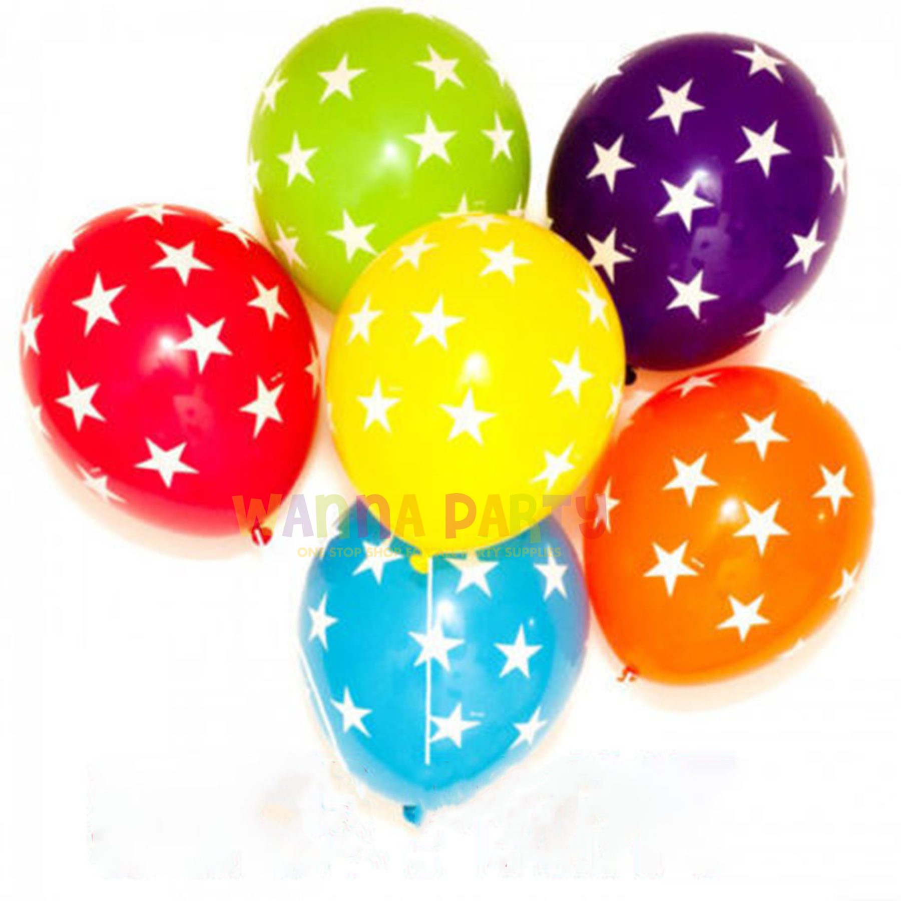 Star Print Balloons