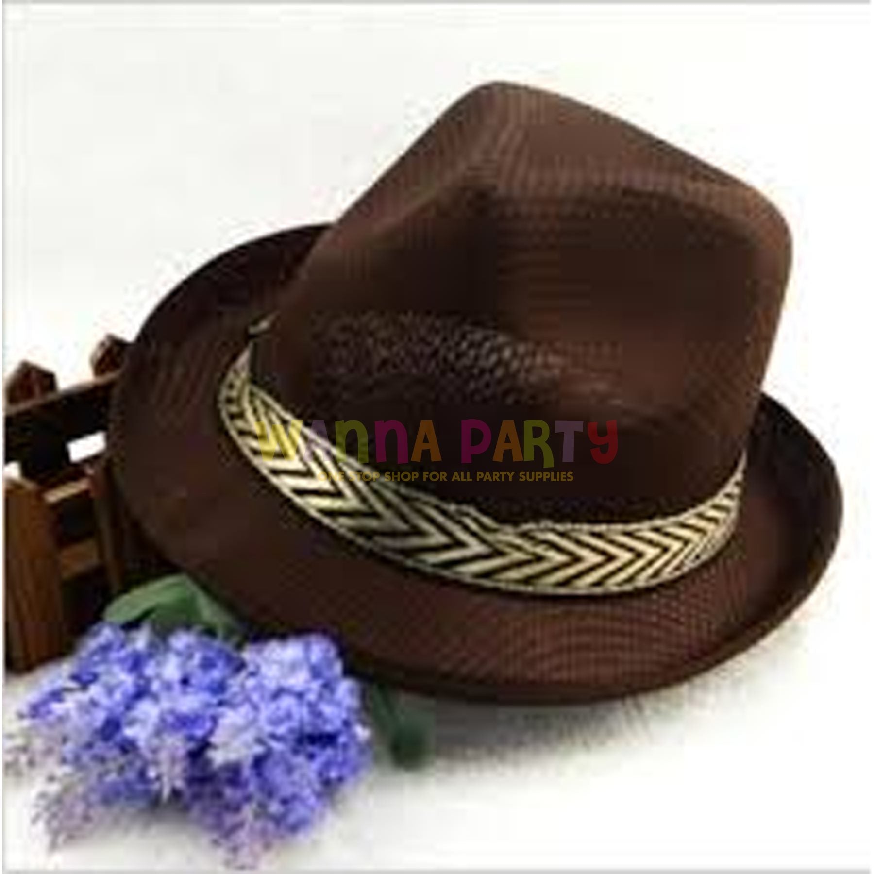 Black Fedora Hat Party Prop