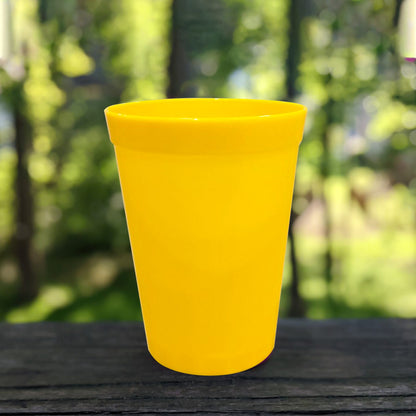 Yellow Solid Color Cups 300 ML - 6PC