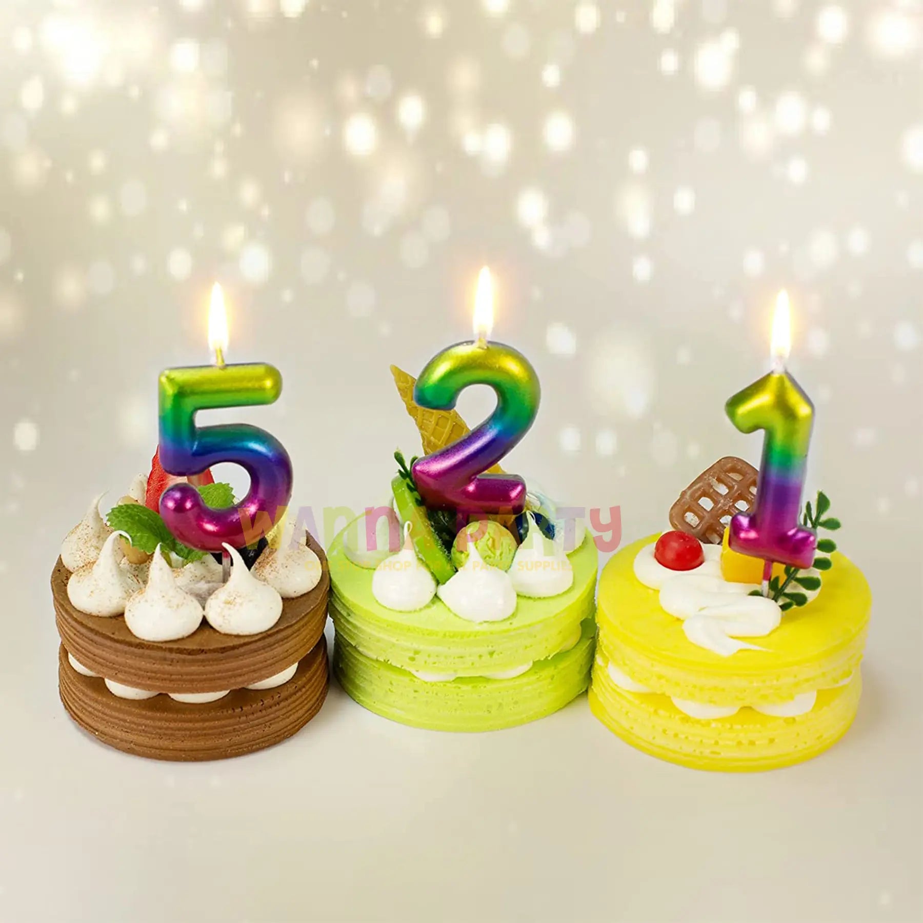 Multicolor Number 4 Candle-1PC