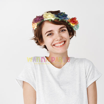 Multi Color Roses Tiara