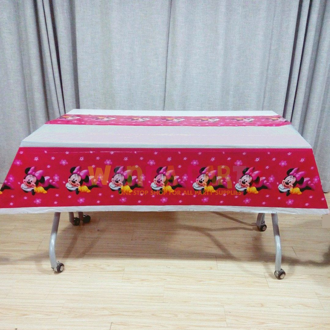 Minnie Mouse Table Cover -52"in X 86"in