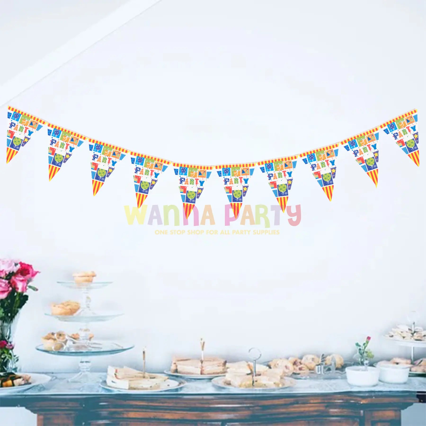 Party Buntings - Over 9 FT