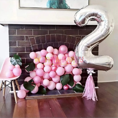 40" Numerical 2 Silver Balloon