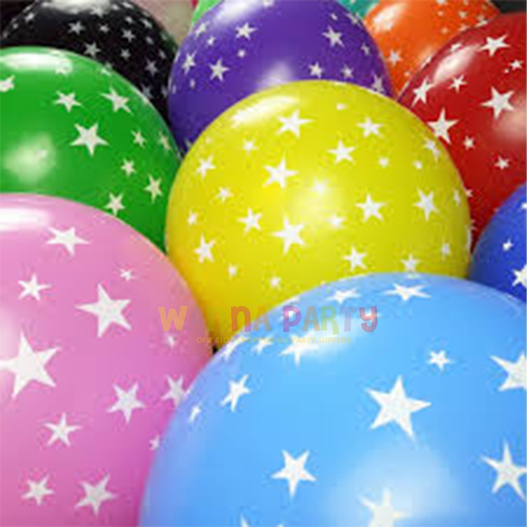 Star Print Balloons