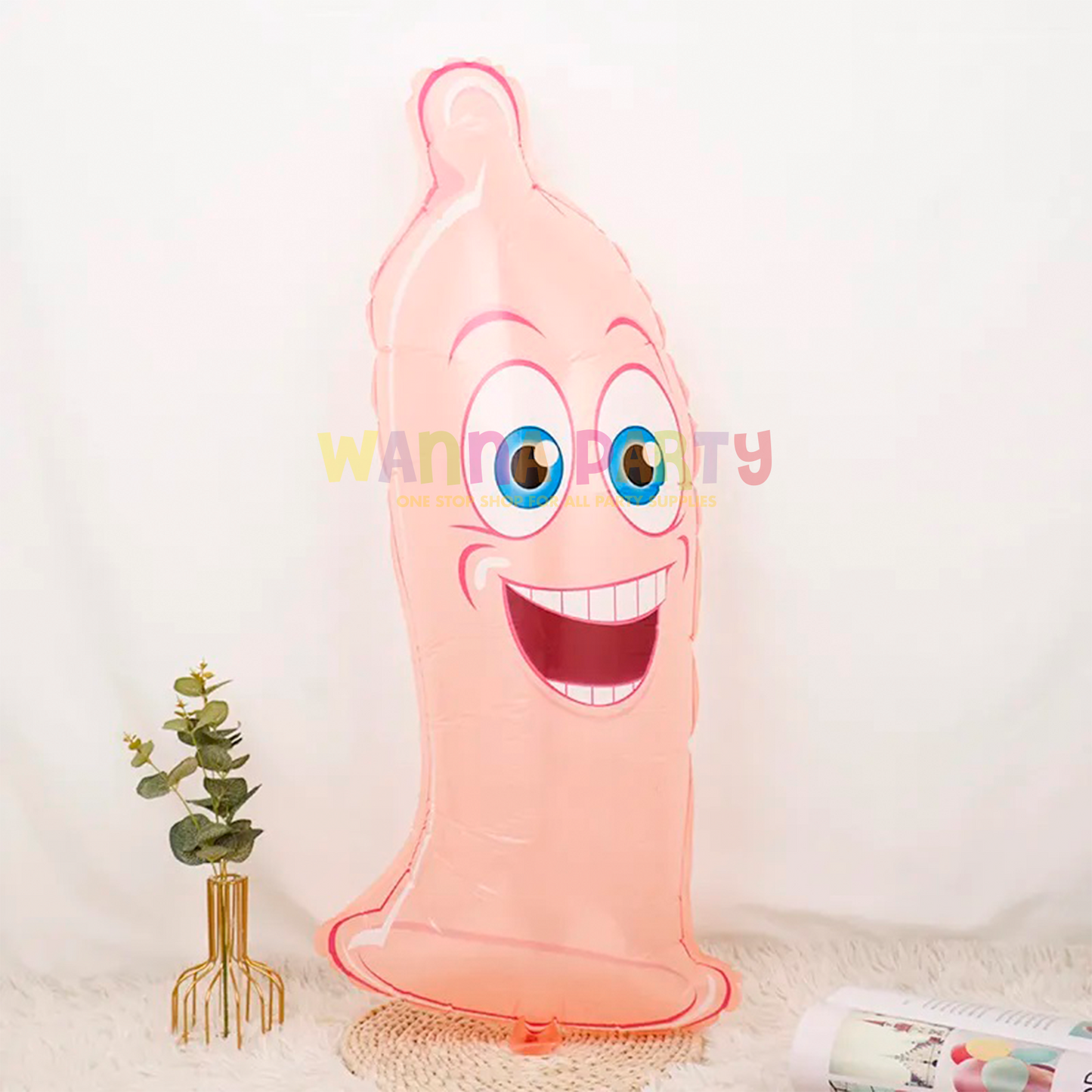 Smiling Condom Shaped Balloon for Notty