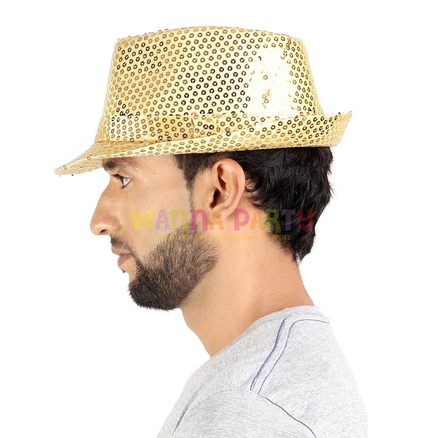 Sequin L/Up Hat Golden