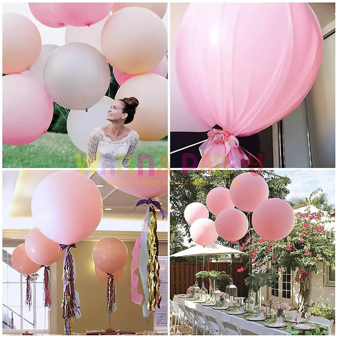 36" Macaron Pink Bladder Balloon - 1PC