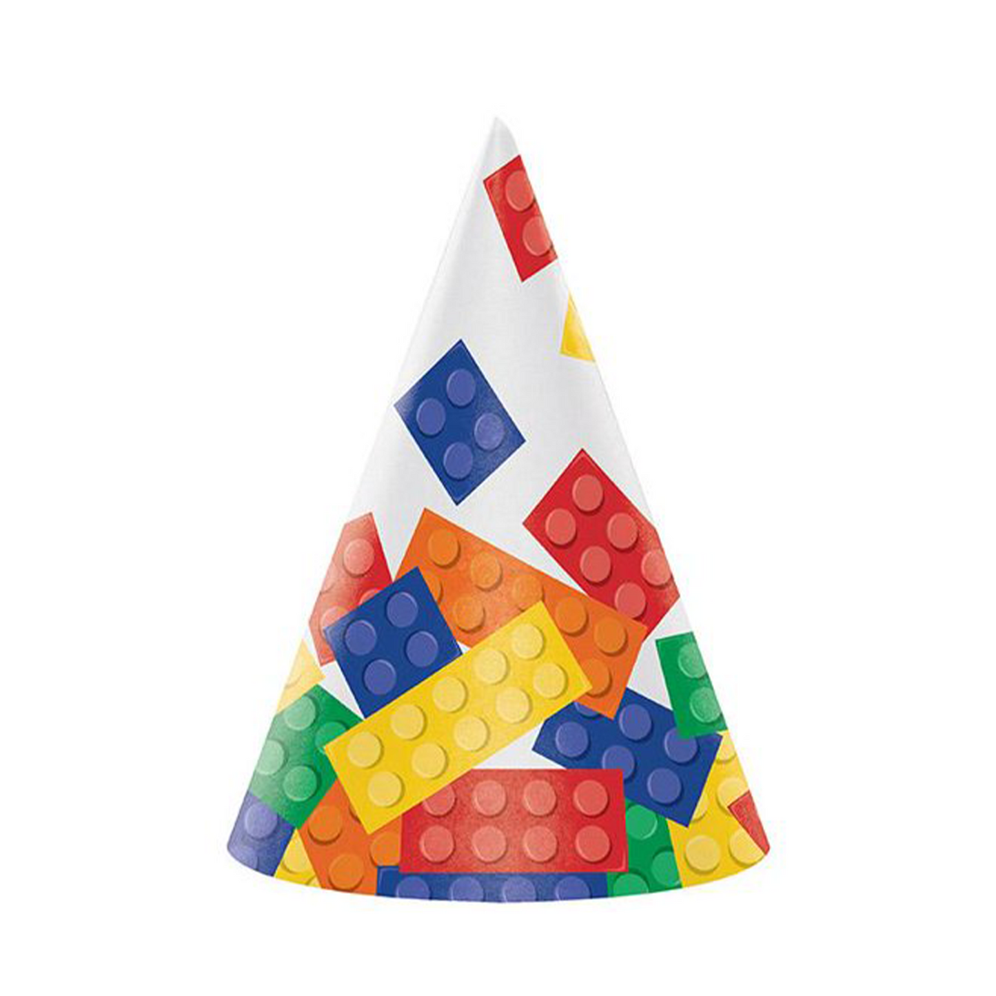 Lego Party Theme Hats - 8PC