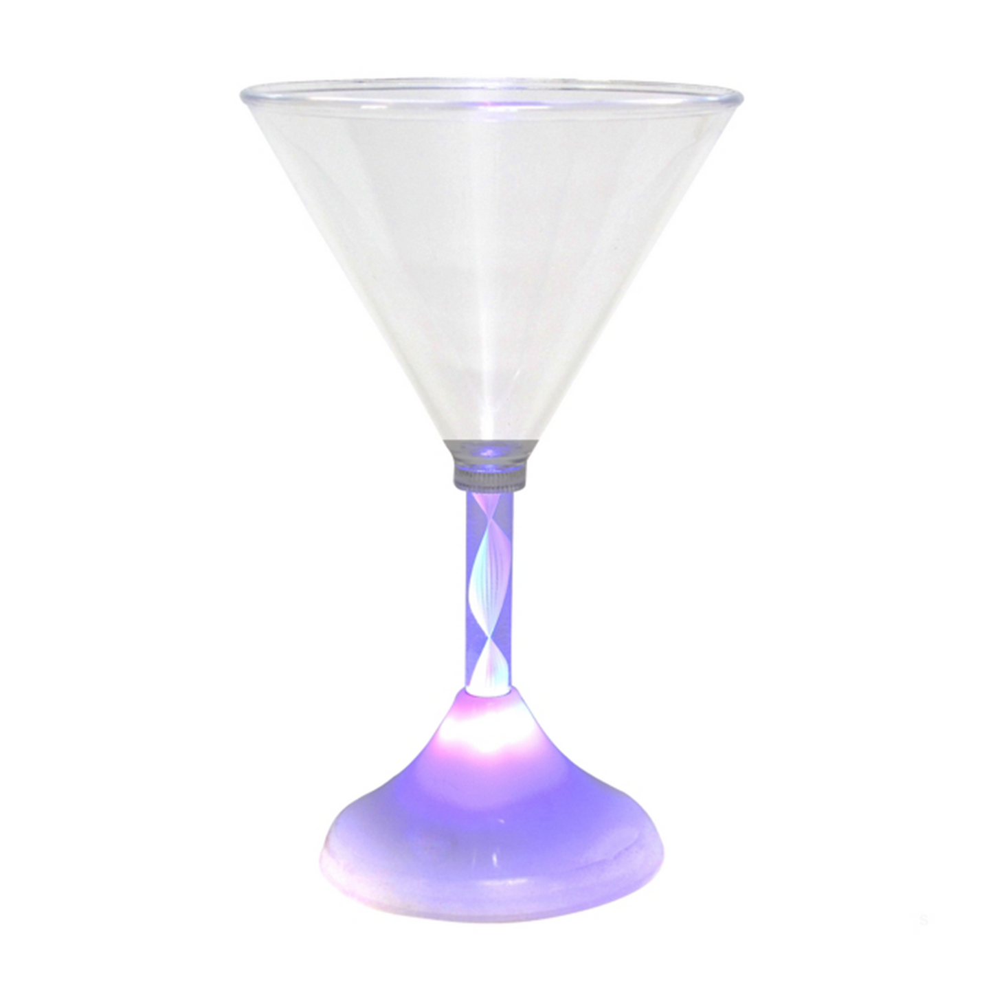 Light Up Plastic LED Martini Glass