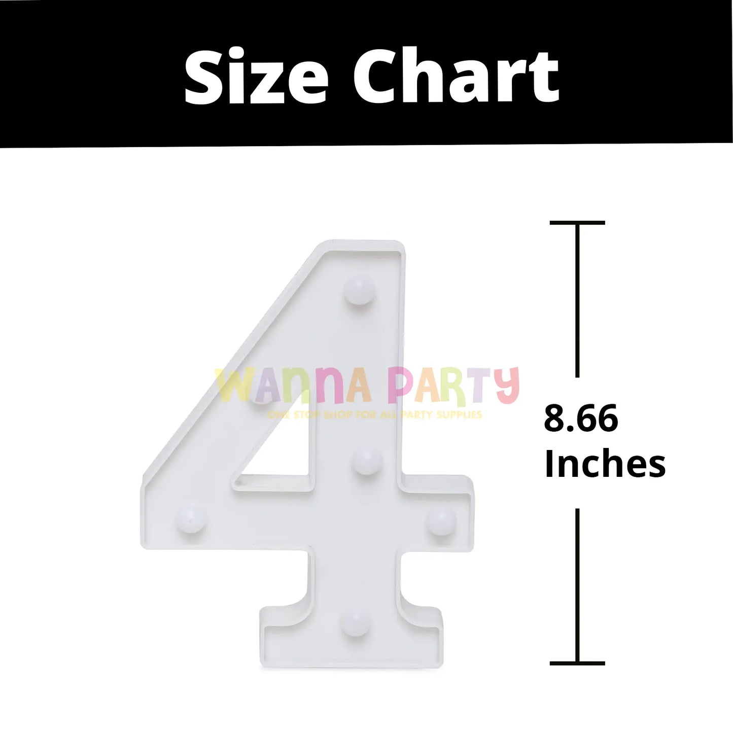 LED Marquee Number 4-1PC