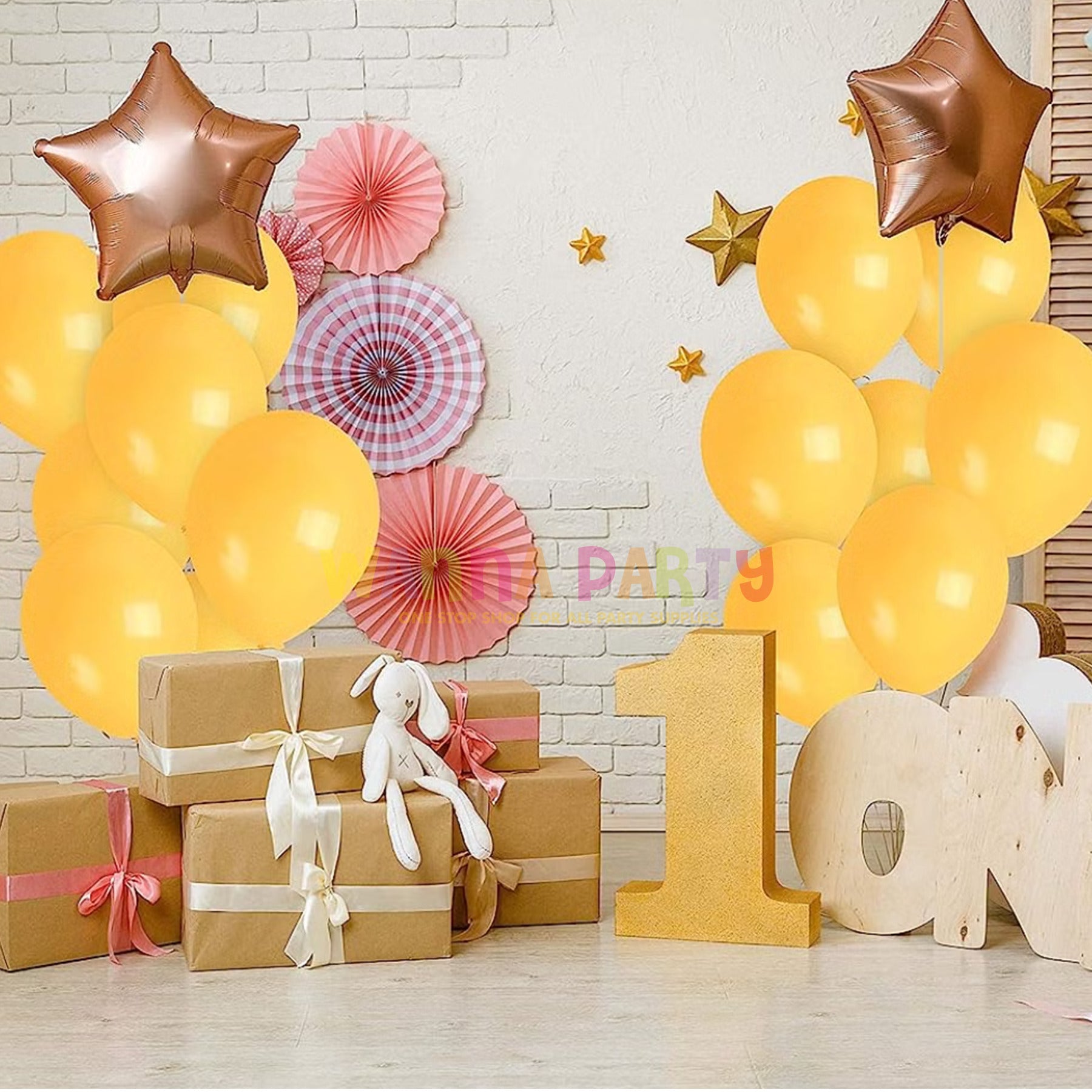 Mustard Yellow Balloons 10"-50PC