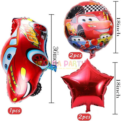 Car Theme Balloons Set of 5