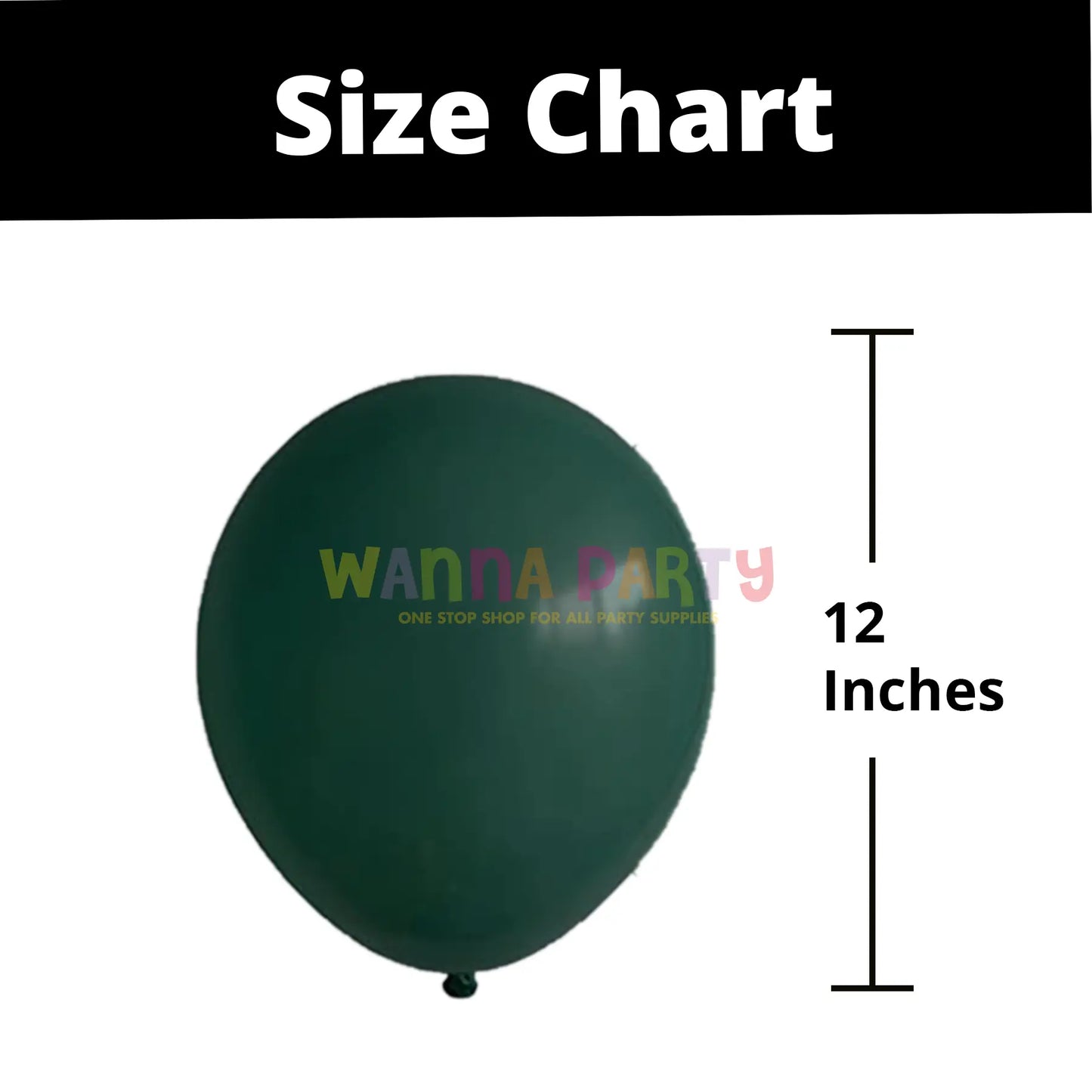 9" Chrome Green Balloons - 20PC