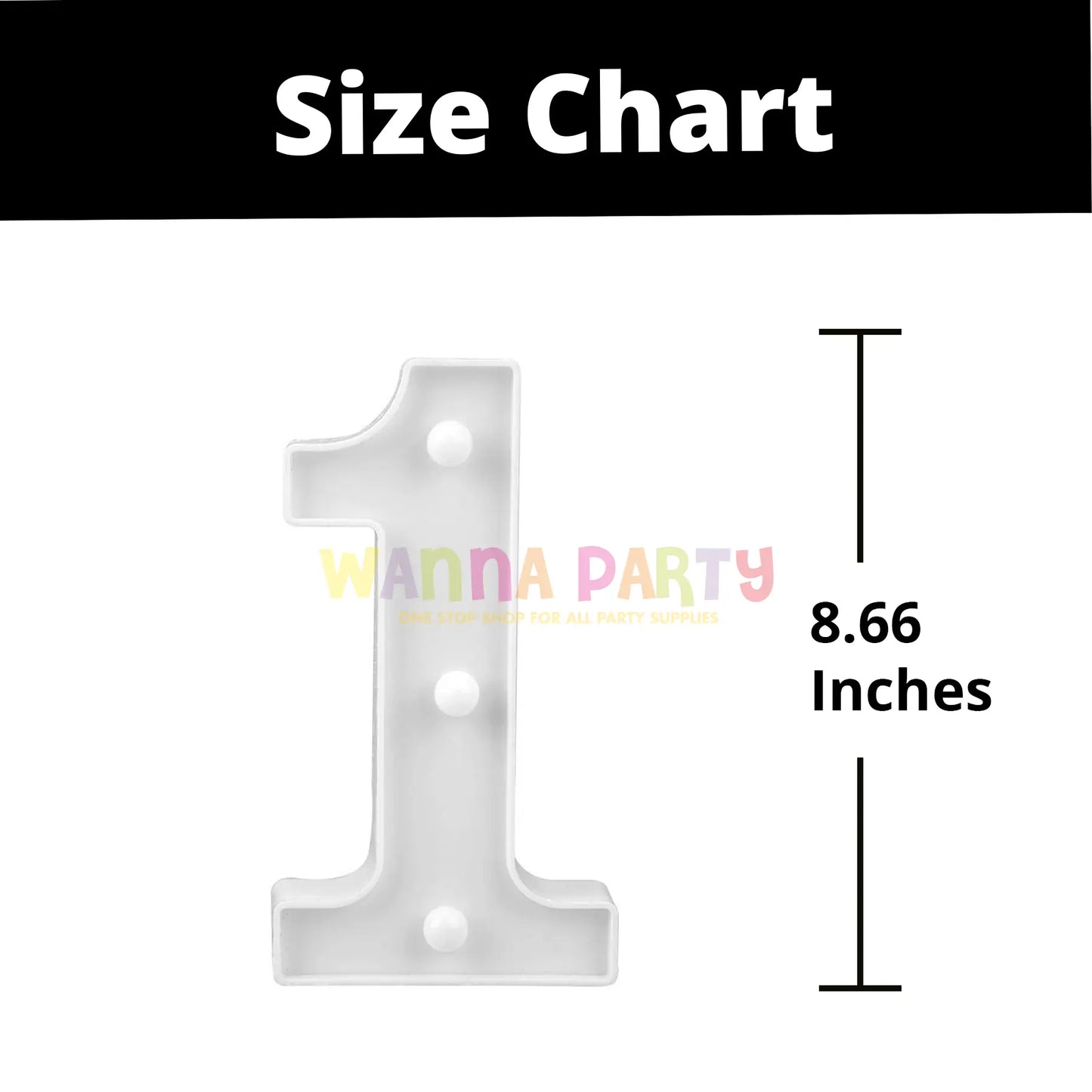 LED Marquee Number 1-1PC