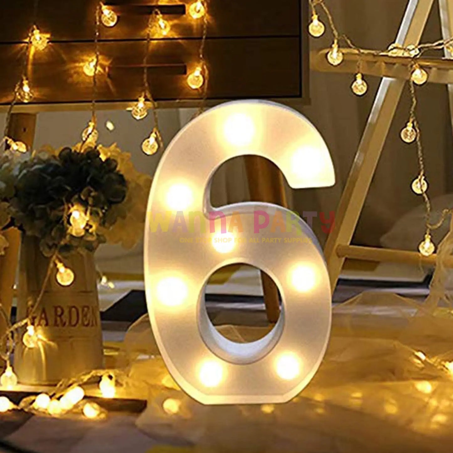 LED Marquee Number 6-1PC