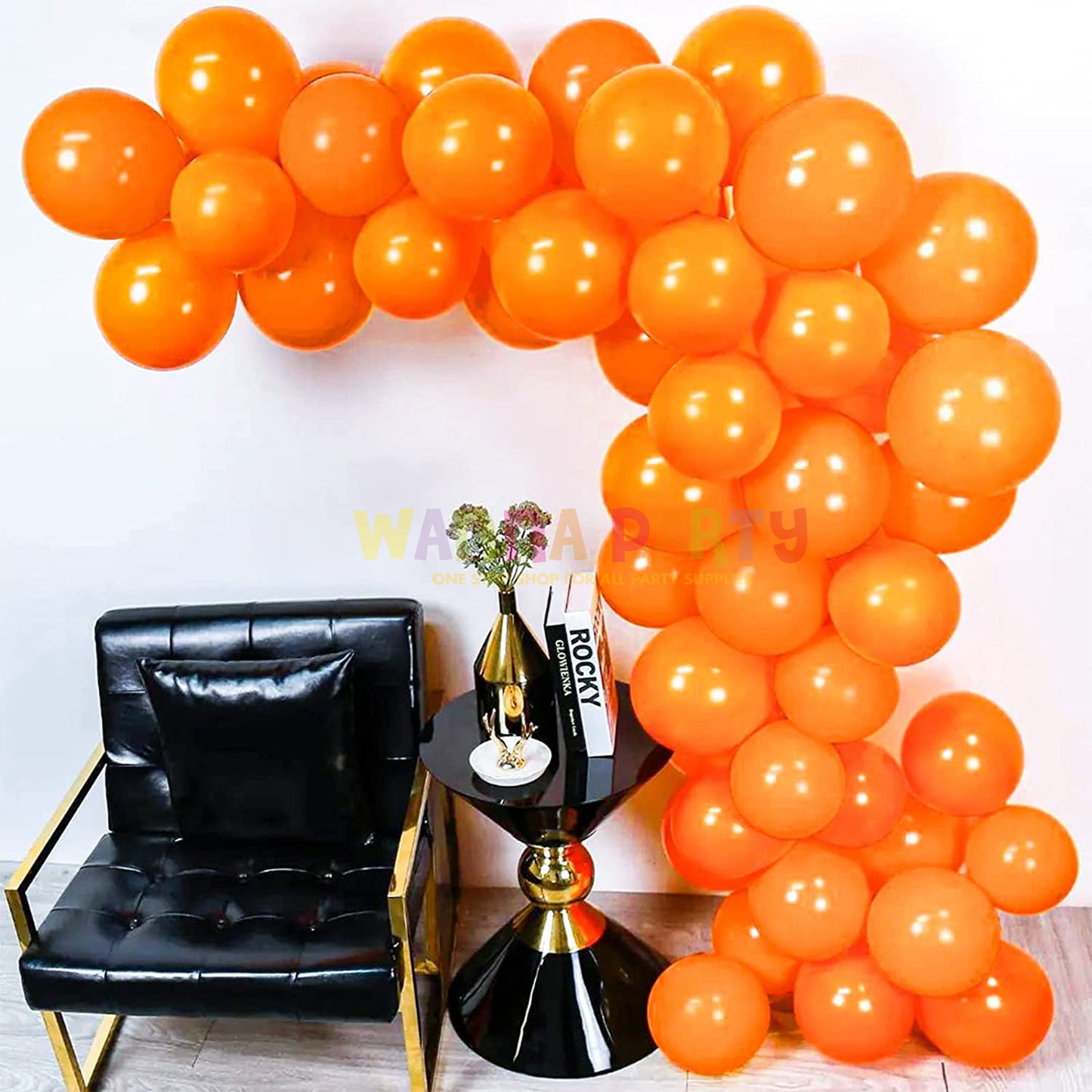 Hermes Orange Balloons 10"-100PC