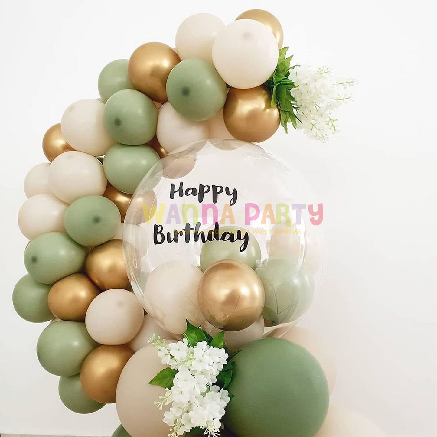 Avocado Green / Sage Green Latex Balloons 10" - 20PC