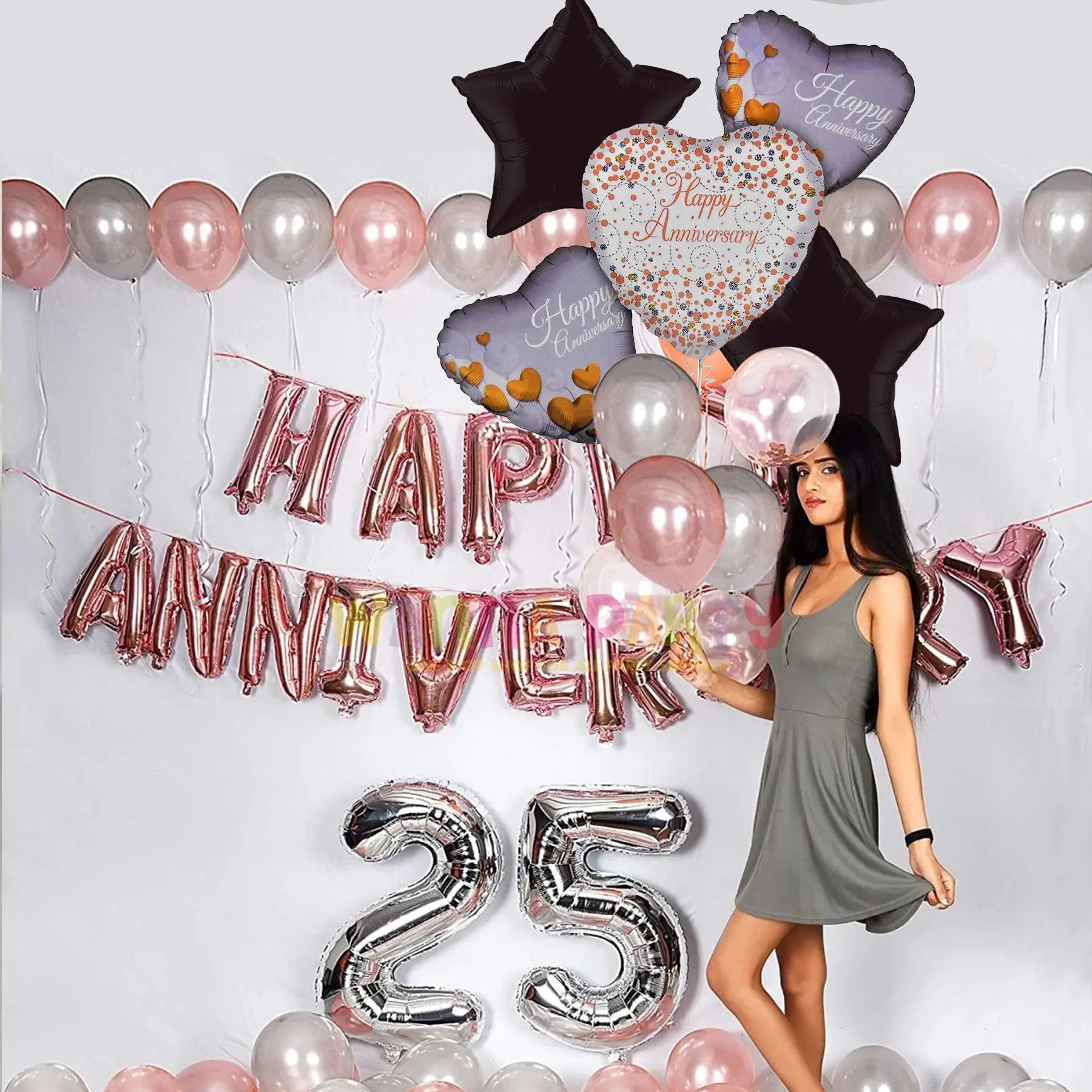 Happy Anniversary Balloon Set Of 5