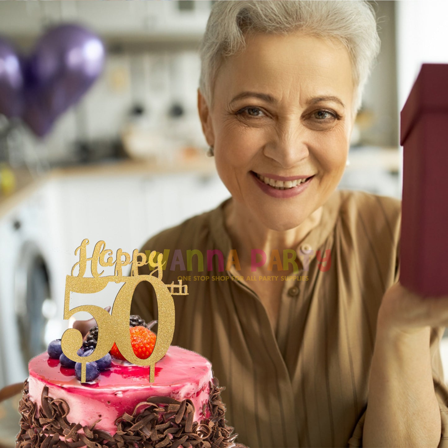 50th Birthday Cake Topper