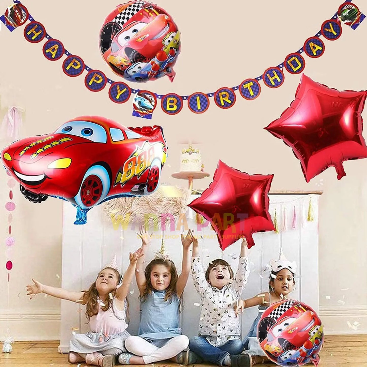 Car Theme Balloons Set of 5