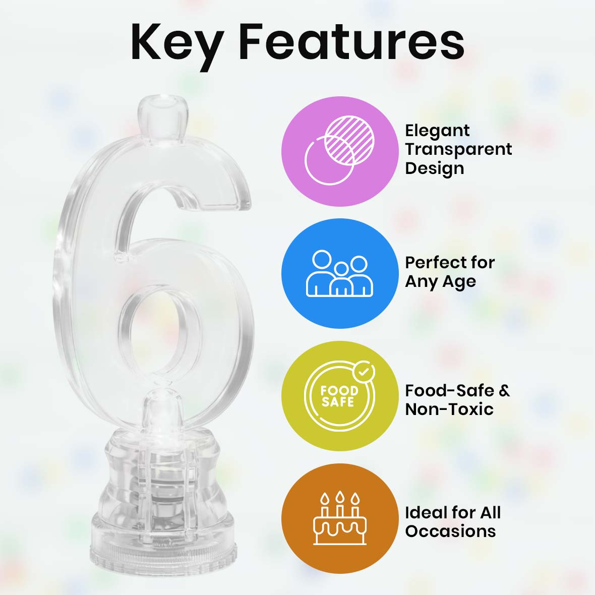 Transparent Candle No. 6