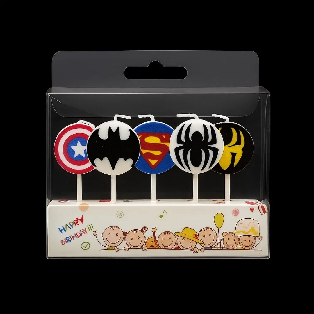 Avenger Theme Birthday Candle - 5PC