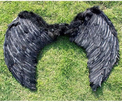 Black Feather Wings XL