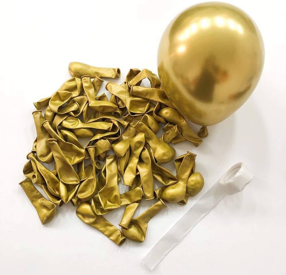 9" Chrome Gold Balloons - 20PC