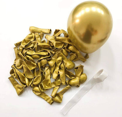 9" Chrome Gold Balloons - 20PC